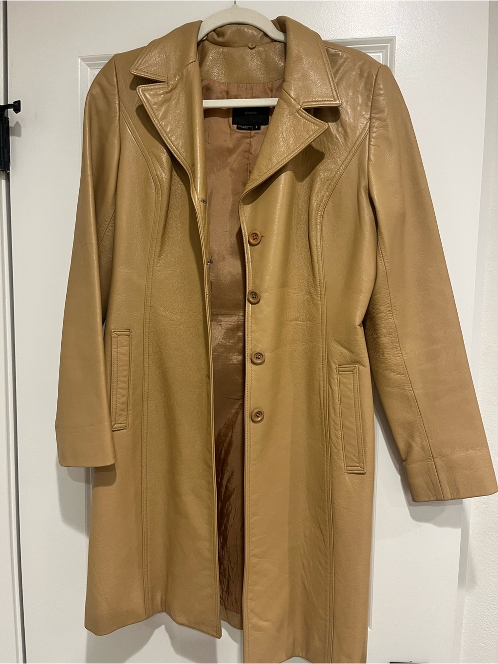 Vintage all leather coat purchased 1998  San Francisco high e d boutique.